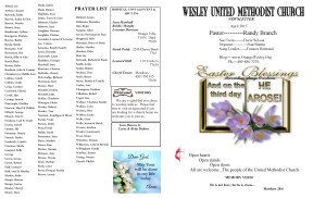 Apr. .NL Front Pg & Prayer List 2015