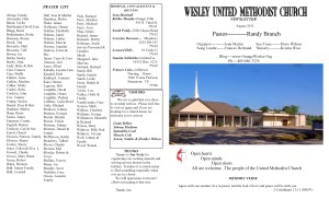Aug._ NL Front Pg & Prayer List 2013