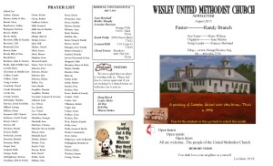 August newsletter 2015