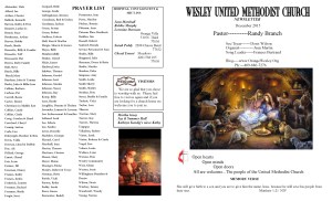 December NL Front Pg & Prayer List 2015