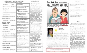 January Newsletter info page