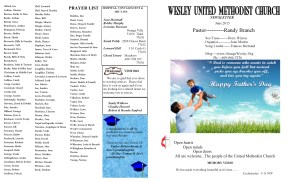 June NL Front Pg & Prayer List 2015