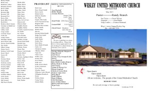 May. NL Front Pg & Prayer List 2015